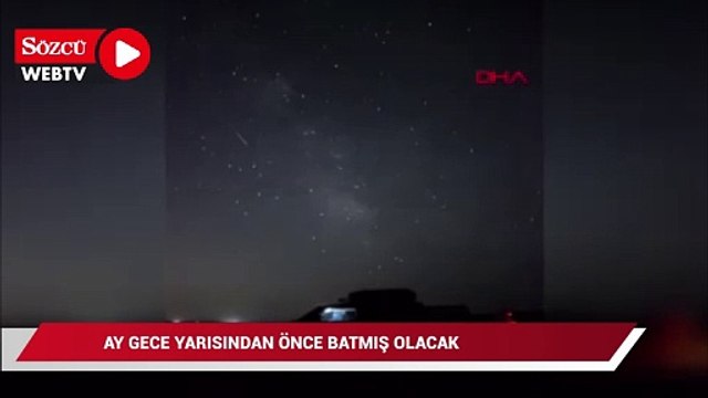 Gök taşları 'ateş topları' gibi görünecek