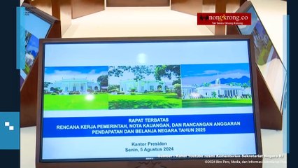Jokowi Buka Agenda Rapat Terbatas Raker Pemerintah
