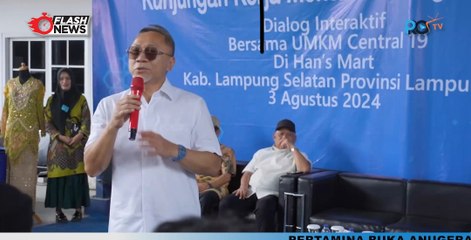 Zulkifli Hasan Lakukan Dialog Santai Bersama Pelaku UMKM di Lampung Selatan