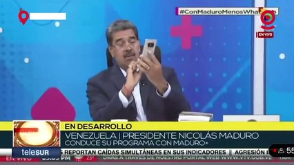 Venezuela Devlet Başkanı Nicolas Maduro, canlı yayında WhatsApp'ı cep telefonundan sildi