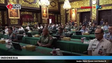Penyerahan Laporan Pemeriksaan BPK RI Atas Laporan Keuangan Kemhan Tahun 2023