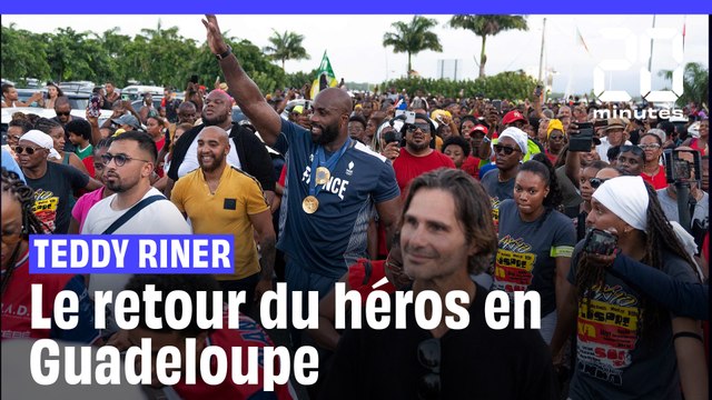 JO 2024 : Teddy Riner accueilli en superstar à Pointe-à-Pitre en Guadeloupe