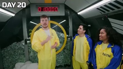 Mr.beast Survive 100 Days In Nuclear Bunker, Win $500,000