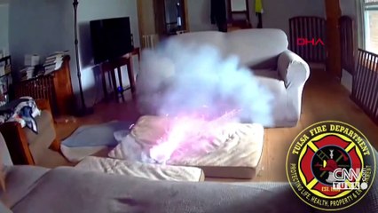 Bataryayı ısıran köpek yangın çıkardı: O anlar kamerada