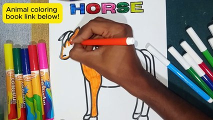 Horse Coloring Fun for Kids & Toddlers: Creative Art Time! #HorseColoring #KidsColoring #ToddlerColoring #ColoringForKids #CreativeLearning #YoungArtists
