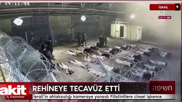 Sapık İsrail askeri kameralar önünde rehineye tecavüz etti! Görüntüleri İsrail televizyonu servis etti