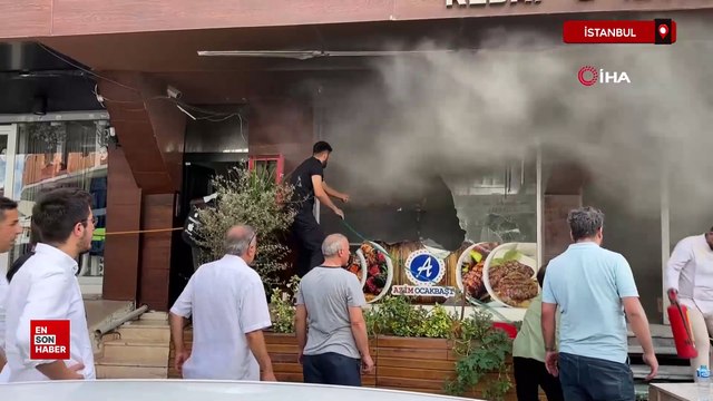 İstanbul'da yoldan geçen Afrikalı vatandaş hortumla müdahale etti