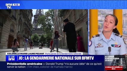 Sécurité des JO: "Tout se passe dans les meilleures conditions", affirme la porte-parole de la Gendarmerie