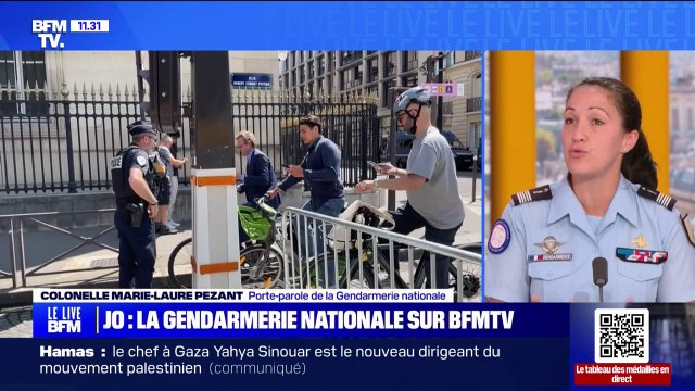 Jusqu'à 20.000 gendarmes par jour sont présents pour sécuriser les JO, déclare la porte-parole de la Gendarmerie