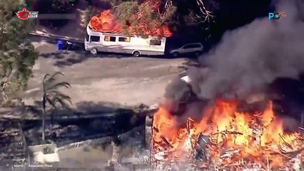 Kebakaran Semak di Sand Bernardino California Telah Menghancurkan Beberapa Rumah