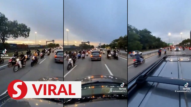 Motorcyclists ride against traffic to flee cops in Seberang Perai, one nabbed