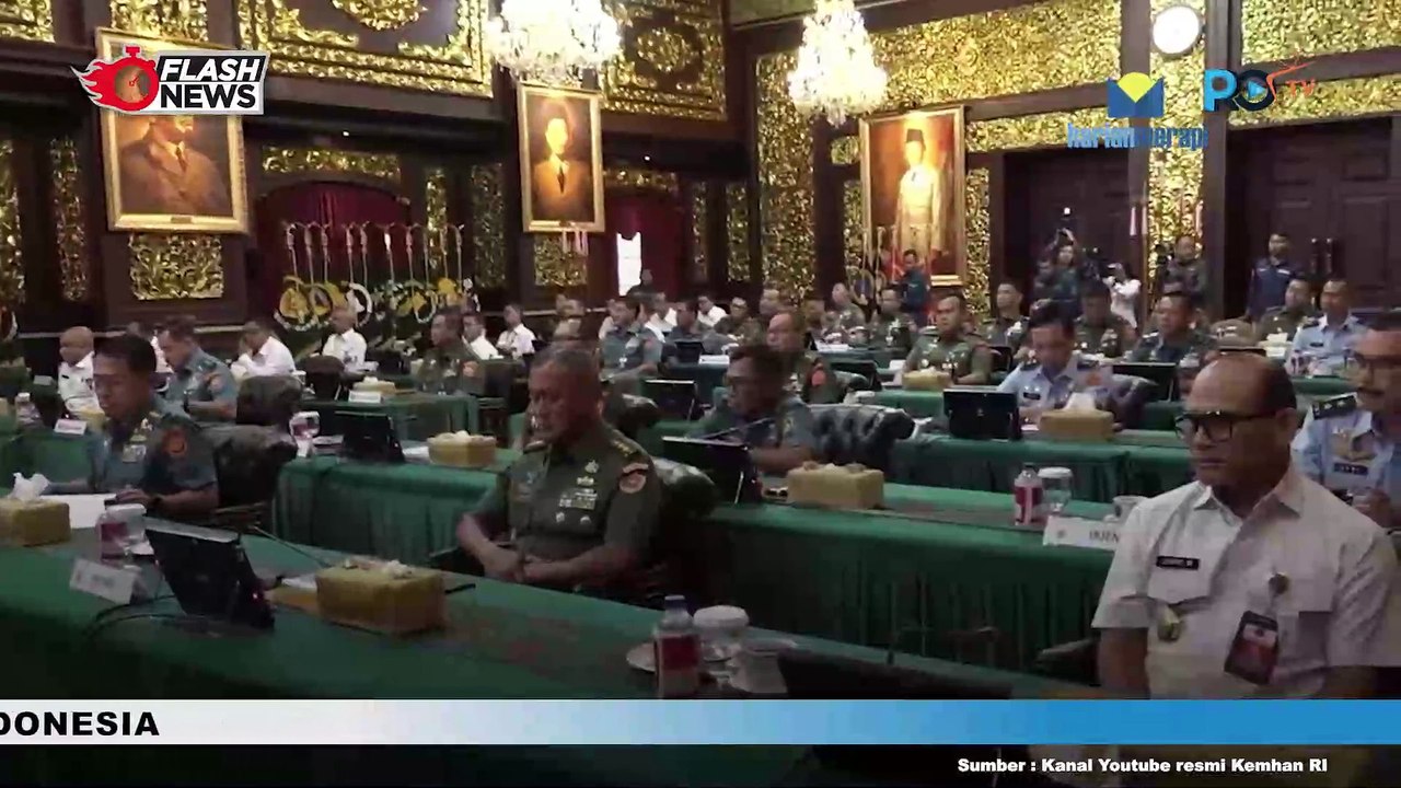 Penyerahan Laporan Hasil Pemeriksaan BPK RI Atas Laporan Keuangan Kemhan Tahun 2023