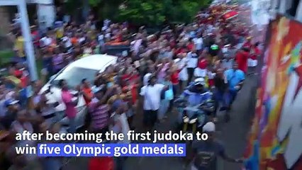 Judo legend Teddy Riner receives hero's welcome in Guadeloupe