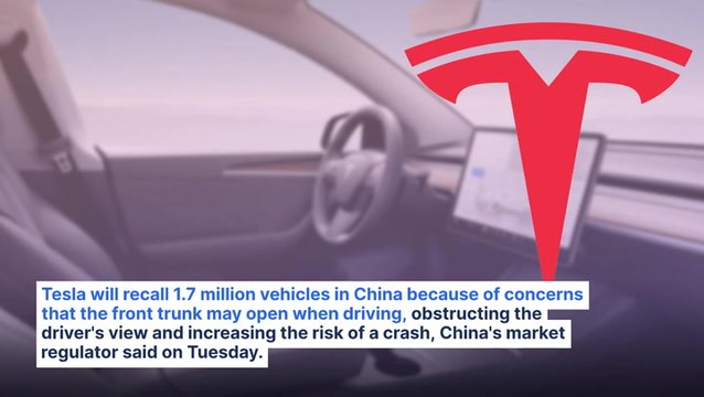 Tesla Recalls 1.7M Vehicles In China Over Concerns Of Front Trunk Opening When Driving, After Recalling 1.8M Vehicles In US Over Similar Problems: To Fix Issue Via Over-The-Air Software Upgrade