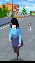 Polisi wanita kehilangan topinya#shorts#sakuraschoolsimulator #shortvideos #viral#story