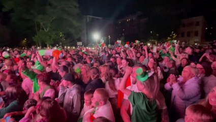 Dublin park erupts with pride as Kellie Harrington makes Irish sporting history at Olympics