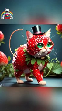 have you even seen fruit Cats_ part 3 _cat _ai _cutecat _fruit _shorts(480P)