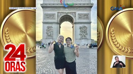 Carlos Yulo, nag-share ng sweet moments nila ng GF na si Chloe sa City of Love | 24 Oras