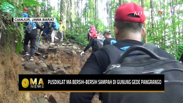 Peduli Lingkungan, Pusdiklat MA Bersih-Bersih Sampah di Gunung Gede Pangrango! - MA NEWS