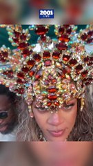Así se dejó ver Rihanna en los Carnavales de Barbados