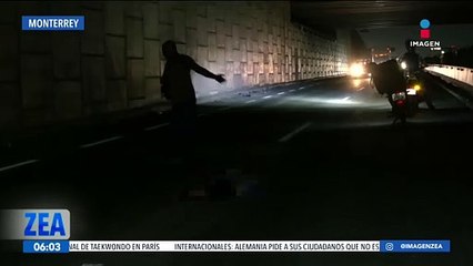 Joven muere tras ser atropellado por un camión en Monterrey, Nuevo León