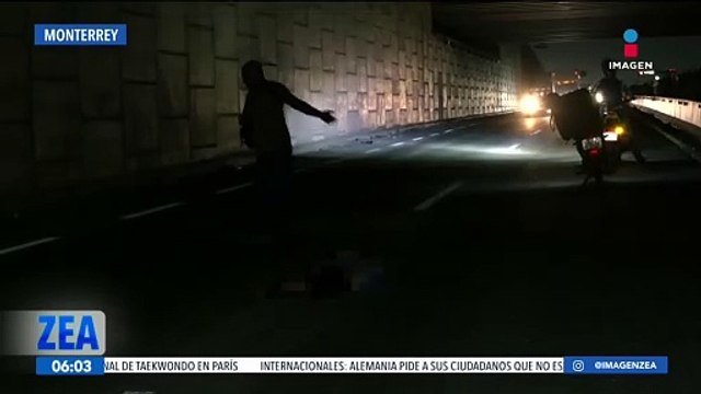 Joven muere tras ser atropellado por un camión en Monterrey, Nuevo León