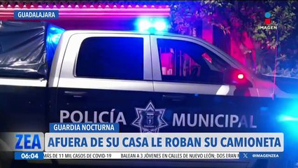 Roban camioneta a hombre afuera de su casa en Jalisco