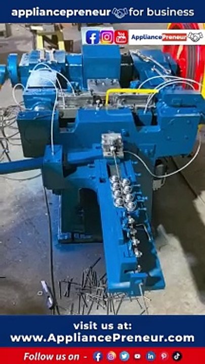 Full Auto Nail Machine Welcome to the Appliancepreneur Instagram Page.Introducing the future of nail production with our Full Auto Nail Machine ,Experience precision, speed, and innovation like never before. Revolu