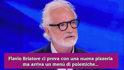 Flavio Briatore ci prova con una nuova pizzeria ma arriva un menù di polemiche...