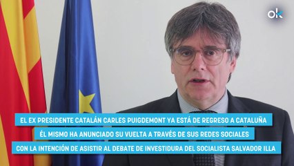 El plan de Puigdemont: ser recibido por sus fieles mañana a las 9:00 h. a las puertas del Parlament