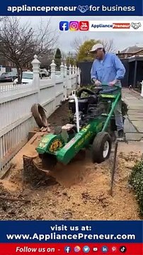 Red Roo Stump Grinder in Action - Stunning Transformation Welcome to the Appliancepreneur Instagram.Introducing the Red Roo Stump Grinder tackles the remnants of Melbourne's past drought, effortlessly grinding away