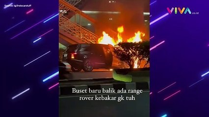SUV Range Rover Rp5 Miliar Terbakar Hanya Tersisa Rangka