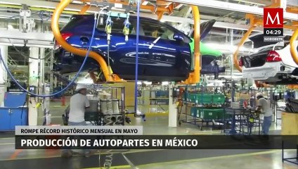 Producción de autopartes en México rompe récord en mayo: INA
