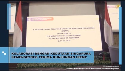 Kolaborasi Dengan Kedutaan Singapura Kemensetneg Terima Kunjungan IREMP