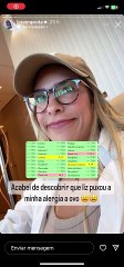 Lore Improta descobre alergia alimentar em filha e faz alerta