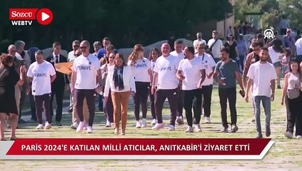 Paris 2024'e katılan milli atıcılar, Anıtkabir'i ziyaret etti