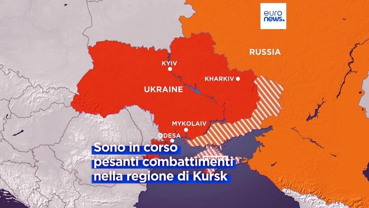 Le forze ucraine hanno lanciato un'incursione transfrontaliera in Russia, sostiene Mosca