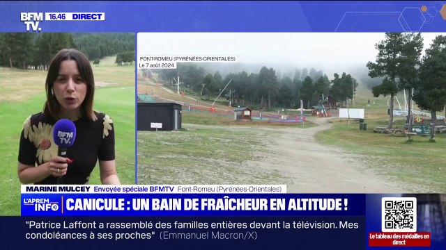 Fortes chaleurs: des touristes prennent de l'altitude dans les Pyrénées pour se rafraîchir