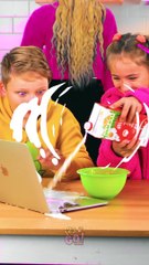OH NO! MY LAPTOP IS RUINED!  #123go #food #gadgets #funny #parenting