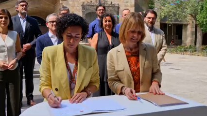 PSC y ERC firman el acuerdo para investir a Illa como president de la Generalitat