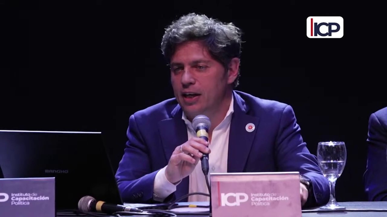 Kicillof abrió el curso de Formación Política del ICP: "Estamos refutando que la socieda está dispuesta a someterse solo a que le dicen las redes sociales"