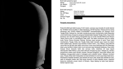 Gempar! Pendedahan kes YM Tengku Eddy, Pahang