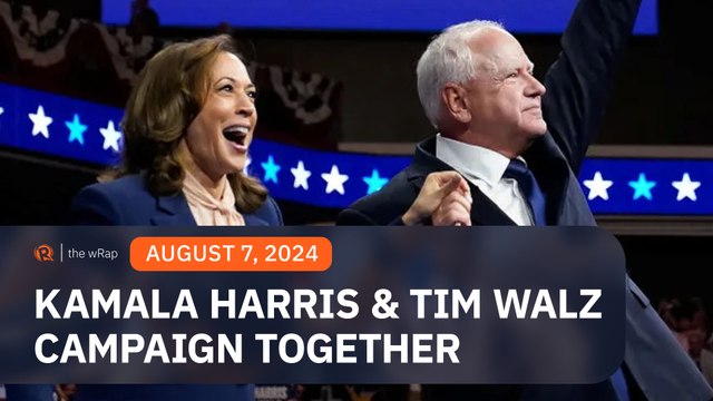 Democrats Harris, Walz campaign together for first time as White House ticket