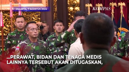 Momen Prabowo beri Pembekalan Nakes TNI yang akan Berangkat ke Gaza
