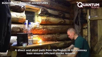 Man Builds a Log Hut in the Wild Forest in 6 Month..