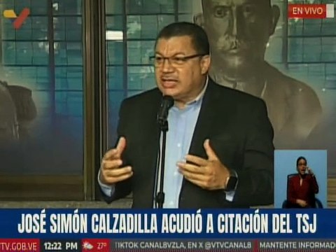 José Simón Calzadilla: La única institución autorizada para llevar un proceso electoral es el CNE