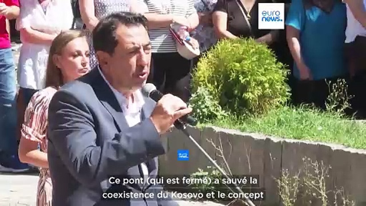 Les Serbes du Kosovo manifestent contre l'ouverture d'un pont sur la rivière Iber