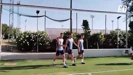 Nuevo entrenamiento del Sevilla FC, con Agoumé pero sin Iheanacho