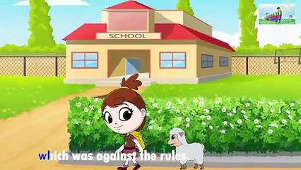 Mary Had A Little Lamb Nursery Rhyme With Lyrics -- Cartoon animation rhymes