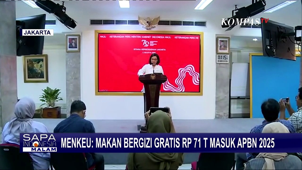 Menkeu Sri Mulyani Pastikan Program Makan Bergizi Gratis Rp71 Triliun Masuk APBN 2025